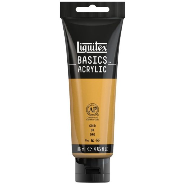 Basics - Acrylmaling 118 ml. - Gold 234