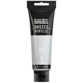 Liquitex - Basics - Akrylmaling 118 ml. - Silver - 236