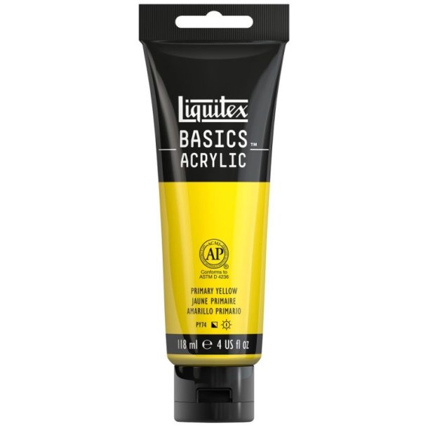 Basics - Acrylmaling 118 ml. - Primary Yellow - 410