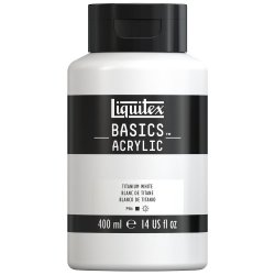 Basics - Acrylmaling 400 ml. - Titanium White - 432