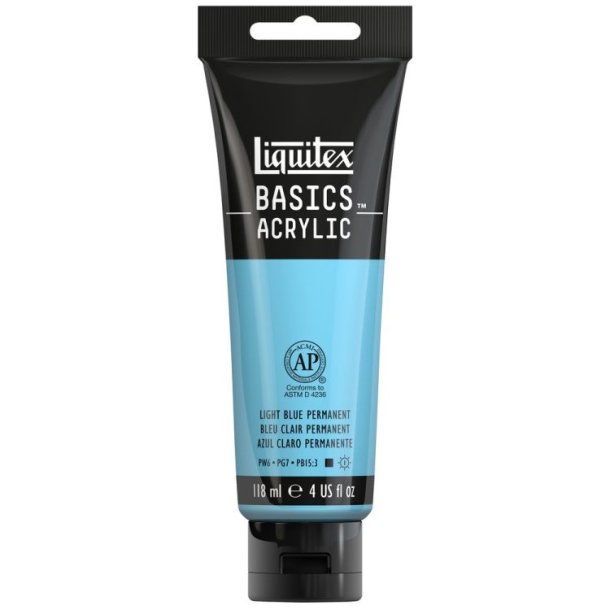 Basics - Acrylmaling 118 ml. - Light Blue Permanent -770