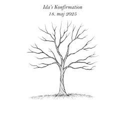 Gavlhusets Design - Papir - Livets Tr - Til gstetryk - Laves p bestilling