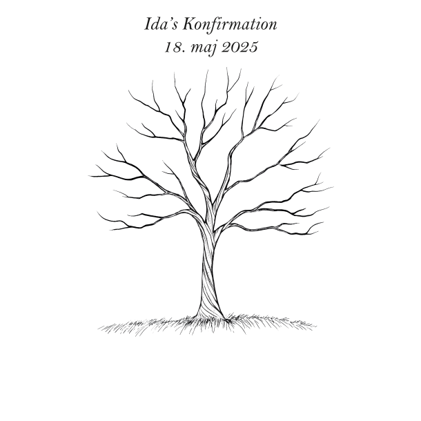 Gavlhusets Design - Papir - Livets Tr - Til gstetryk - Laves p bestilling