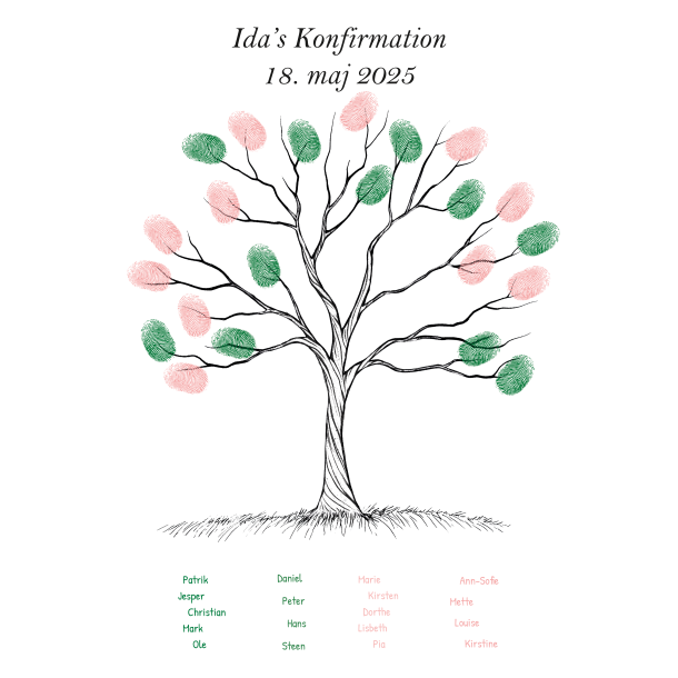 Gavlhusets Design - Papir - Livets Tr - Til gstetryk - Laves p bestilling