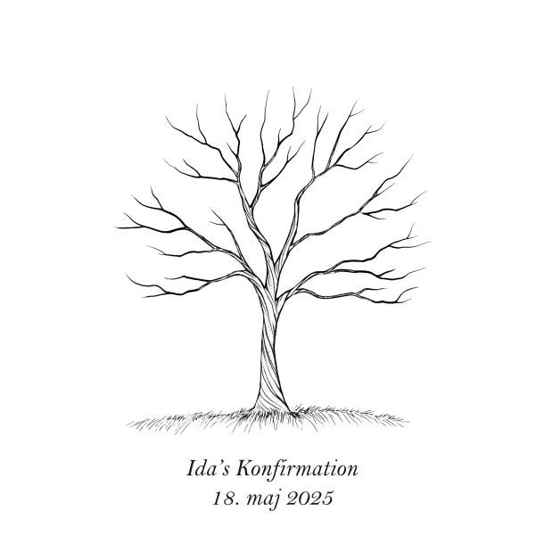 Gavlhusets Design - Papir - Livets Tr - Til gstetryk - Laves p bestilling