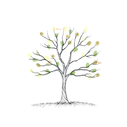 Gavlhusets Design - Papir - Livets Tr - Til gstetryk - Laves p bestilling