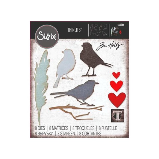 Sizzix - Thinlits die - Lovebirds