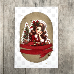 Made With Love - Die - Plaid Background