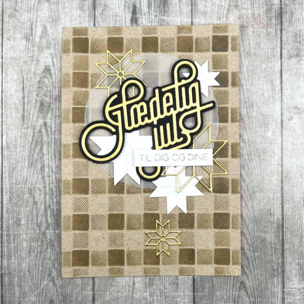 Made With Love - Die - Plaid Background