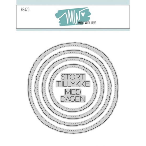 Made With Love - Die - Deckle Edge Circles