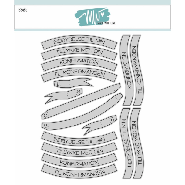 Made With Love - Die - Konfirmation Banners