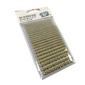 Made with Love - Guld halvperler m/ lim