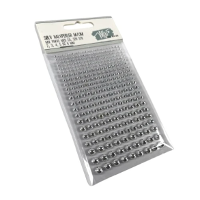 Made with Love - S�lv halvperler m/ lim