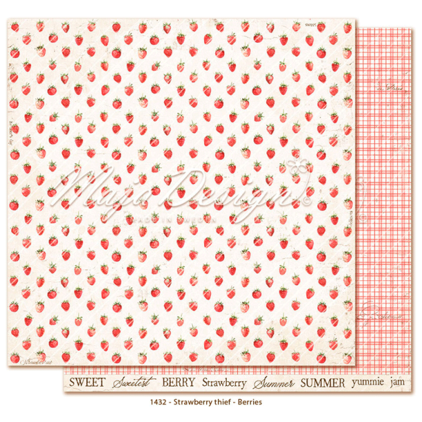 Maja Design - Blok 12'' - Strawberry Thief / Jordbrtyv