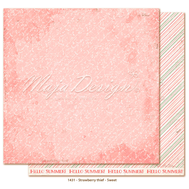 Maja Design - Blok 12'' - Strawberry Thief / Jordbrtyv