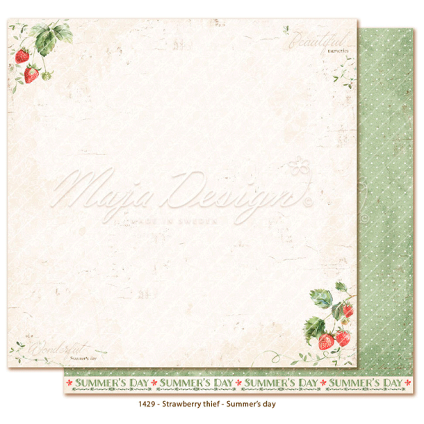 Maja Design - Blok 12'' - Strawberry Thief / Jordbrtyv