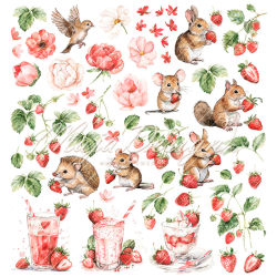 Maja Design - Blok 12'' - Strawberry Thief / Jordbrtyv