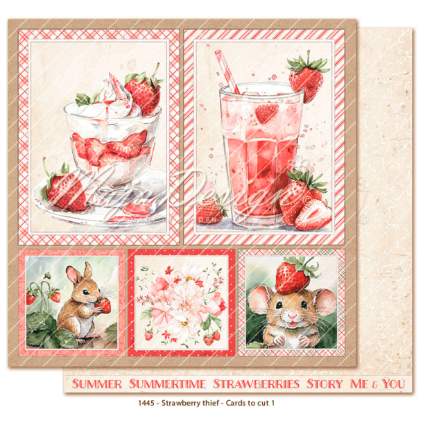 Maja Design - Blok 6'' - Strawberry Thief / Jordbrtyv