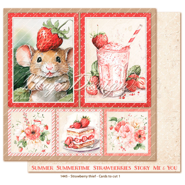 Maja Design - Blok 6'' - Strawberry Thief / Jordbrtyv