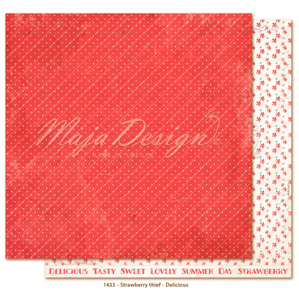 Maja Design - Blok 6'' - Strawberry Thief / Jordbrtyv