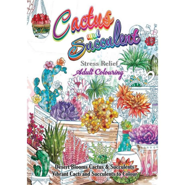 Malebog - A4 - 32 sider - Cactus & succulent