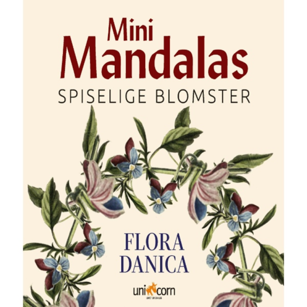 Malebog - Mini Mandalas - Flora Danica - Spiselige blomster