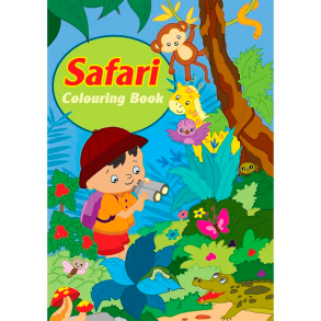 Malebog - A4 - 16 sider - Safari