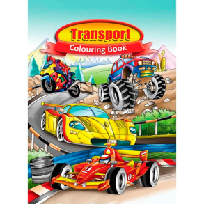 Malebog - A4 - 16 sider - Transport / Biler