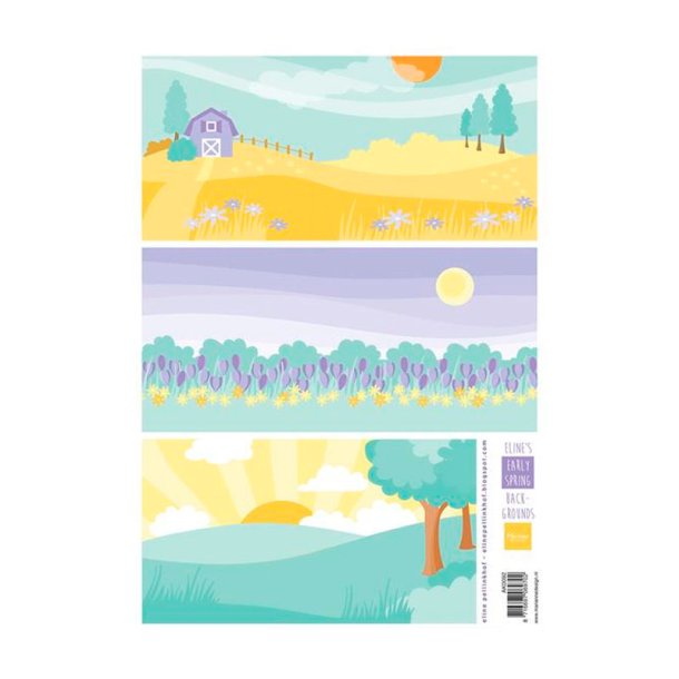 Marianne Design - 3D Ark - Eline's Early Spring Backgrounds