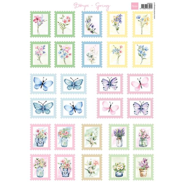 Marianne Design - 3D Ark - Stamps - Spring / Frim�rker - For�r