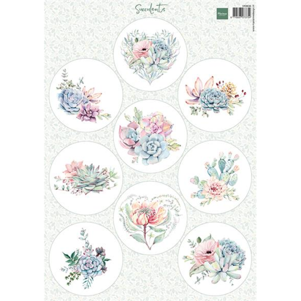 Marianne Design - 3D Ark - Succulents / Sukkulenter