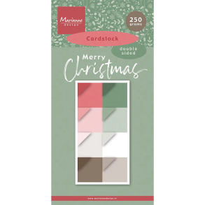 Marianne Design - Blok 15 x 30 cm - Merry Christmas - Cardstock / Gl�delig Jul