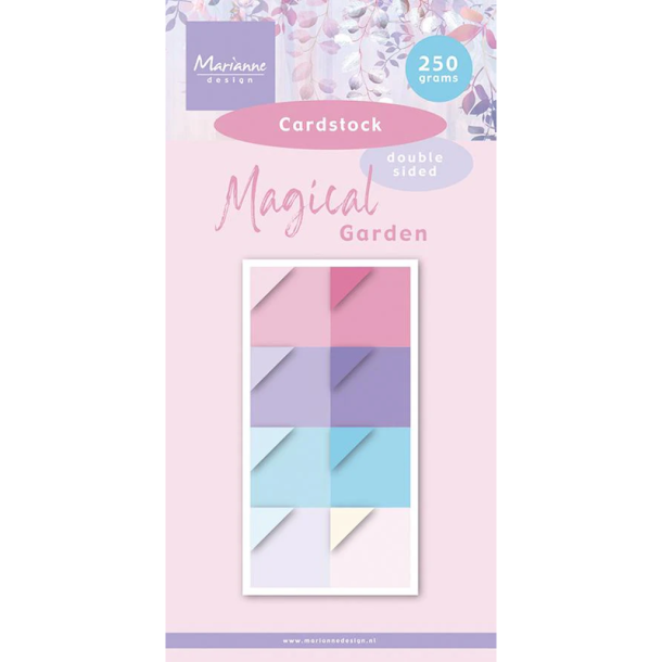 Marianne Design - Blok 15 x 30 cm - Magical Garden - Cardstock / Magisk have