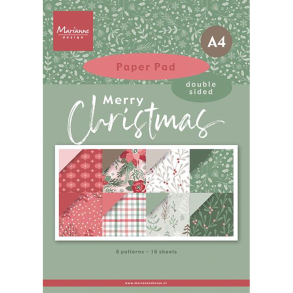 Marianne Design - Blok A4 - Merry Christmas / Gl�delig Jul