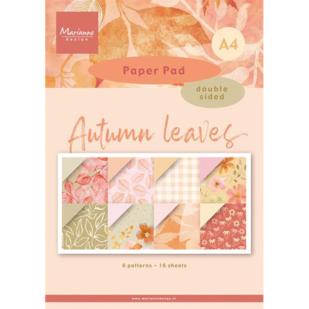 Marianne Design - Blok A4 - Autumn leaves / Efterrsblade