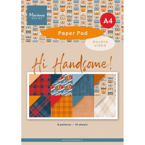Marianne Design - Blok A4 - Hi Handsome! / Hej smukke!