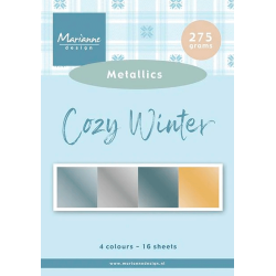 Marianne Design - Blok A5 - Cozy Winter / Hyggelig vinter - Metallisk