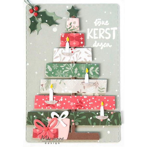 Marianne Design - Die - Wooden Christmas tree / Bjlke juletr