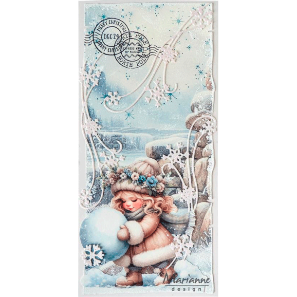 Marianne Design - Die - Ice crystals - swirl / Iskrystaller - Hvirvel