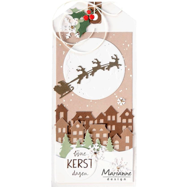 Marianne Design - Die - Santa & sleigh / Julemand og slde