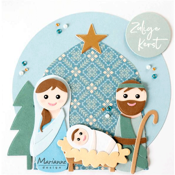 Marianne Design - Die - Nativity set by Marleen / Krybbespil st