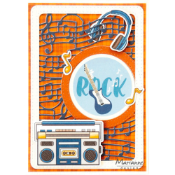Marianne Design - Die - Musical Frame / Musikalsk ramme A6