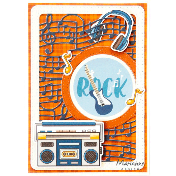 Marianne Design - Die - Musical Frame / Musikalsk ramme A6