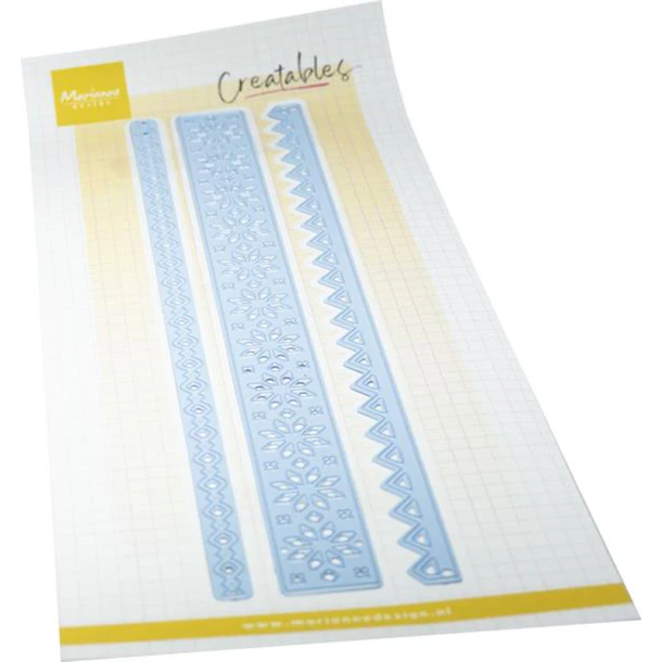 Marianne Design - Die - Nordic Winter strips / Nordiske vinterstriber