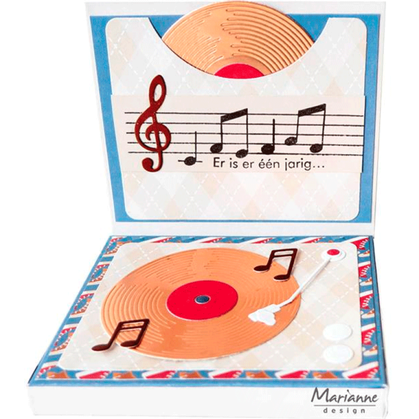 Marianne Design - Die - Record Player / Pladespiller