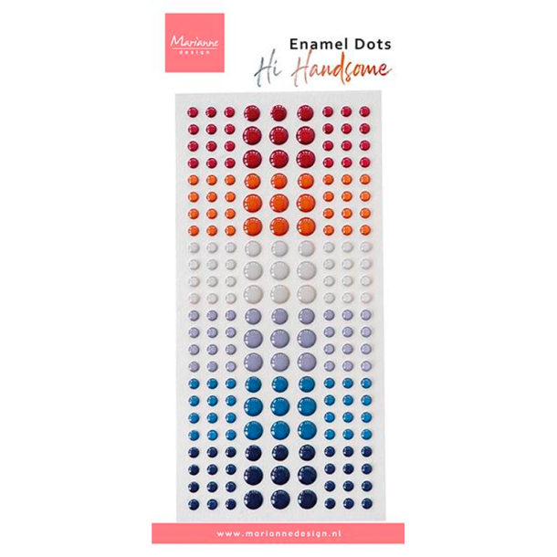 Marianne Design - Enamel Dots - Hi Handsome! / Hej smukke!