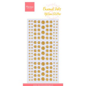 Marianne Design - Enamel Dots - Glitter Gul