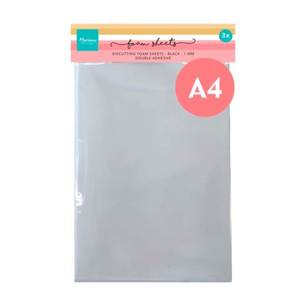 Marianne Design - Foam Sheets - 1mm - Sort