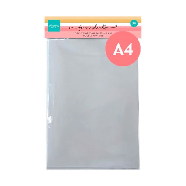 Marianne Design - Foam Sheets - 2mm - Hvid