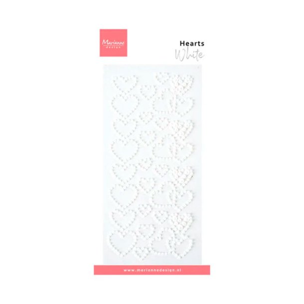 Marianne Design - Pearl Heart  - White